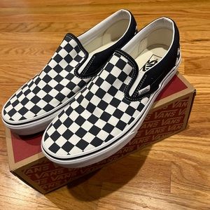 Womens Checkered Slipon Vans